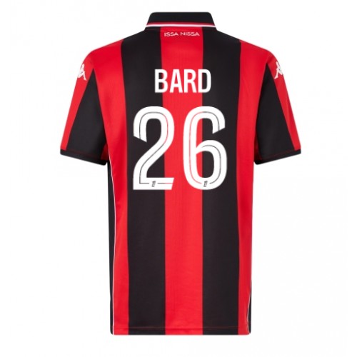 Maglia Calcio OGC Nice Melvin Bard  #26 Prima Divisa 2025-26 Manica Corta